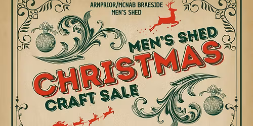 Men\u2019s Shed Christmas Craft Sale