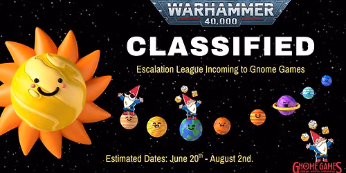 Start of The Classified Escalation League at Gnome Games West