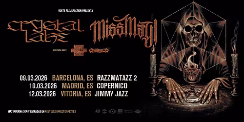 Route Resurrection: Crystal Lake & Miss May I (Madrid, 2026)