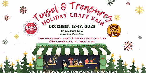 \ud83c\udf84 Handcrafters Tinsel & Treasures Craft Fair 2025 | Fri, Dec 12 & Sat, Dec 13 | Official Event Page