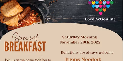 Breakfast for the Unhoused: November