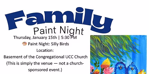 Jan. 15th Family Paint Night