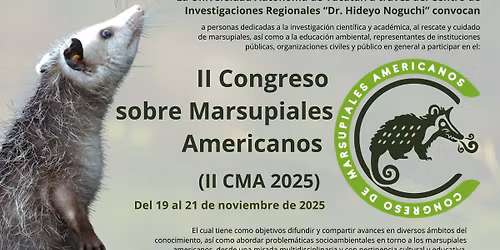 II Congreso sobre Marsupiales Americanos