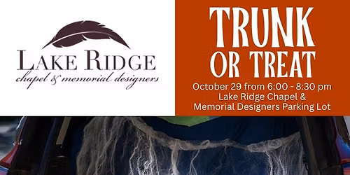 \ud83c\udf83 First Ever "Trunk or Treat" at Lake Ridge Chapel! \ud83c\udf83