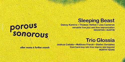 porous sonorous: Sleeping Beast \/ Trio Gloss\u00eda
