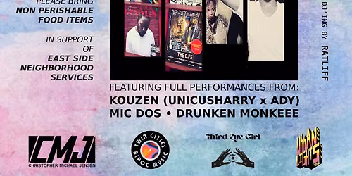 Sound & Sustenance: An Open Mic Food Drive @ Urban Lights Music