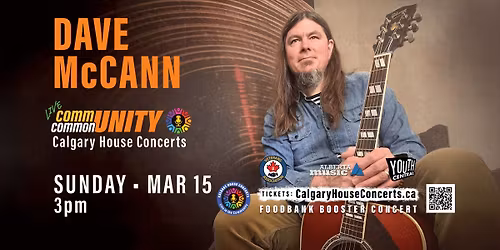 Dave McCann Live in the Community Sunday March 15th
