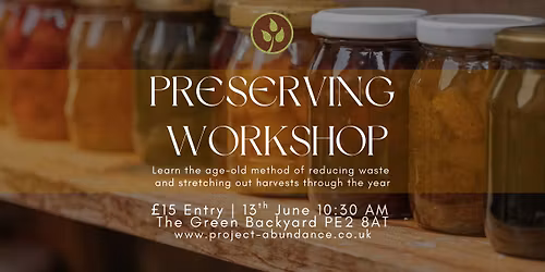 Preserving Workshop with Project Abundance