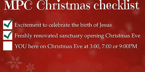 Candlelight Christmas Eve Services