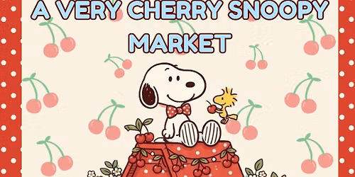 a very cherry snoopy market \ud83c\udf52\ud83d\udc36\ud83e\ude75