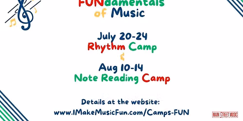 FUNdamentals of Music Camps Early-Bird Registration