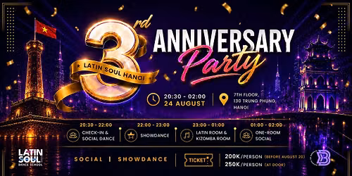 Latin Soul Hanoi & Bachata On Mondays's 3rd Anniversary