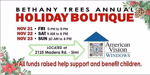 BETHANY TREES 2025 HOLIDAY BOUTIQUE