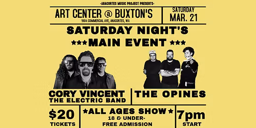 AMP Presents! Cory Vincent- The Electric Band & The Opines 