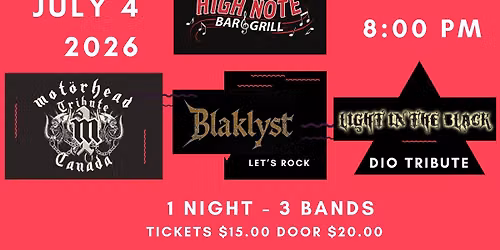 BLAKLYST - M1 (Motorhead Tribute) - Light in the Black  (Dio Tribute)