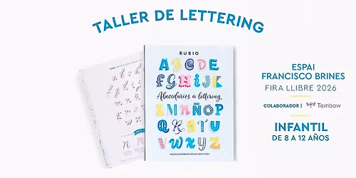 Taller Infantil Lettering RUBIO. 1 mayo 2026 11:00h. Fira Llibre