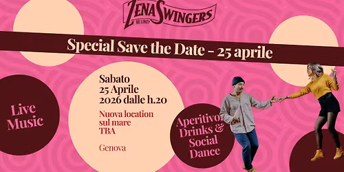 Save the Date - 25 Aprile - Live Music - Nuova Location sul mare