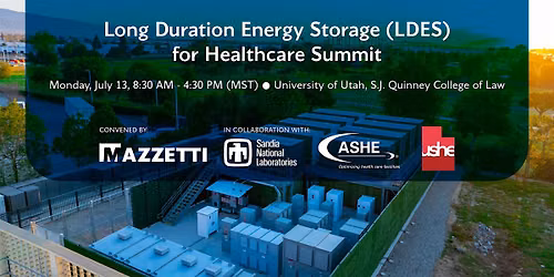 Long Duration Energy Storage (LDES) for Healthcare Summit