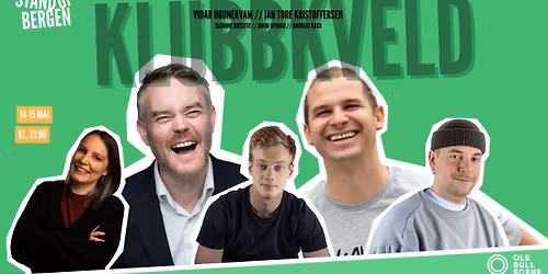 KLUBBKVELD TORSDAG MED STAND UP BERGEN