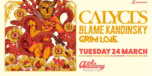 Calyces | Blame Kandinsky | Grim Love - Live in Athens @ Piraeus Academy