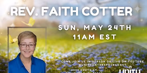 Sunday Service with Rev Faith Cotter.