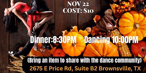 Latin Dance Social: Thanksgiving Edition (Dinner and Dancing)