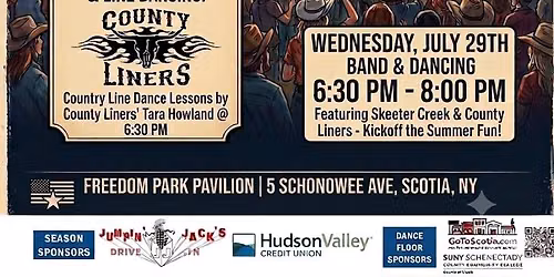 Line Dancing with Skeeter Creek at Freedom Park Scotia