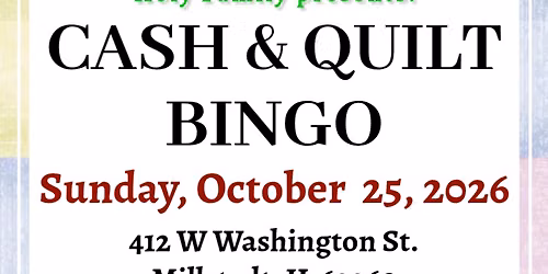 Holy Family Quilt Bingo 