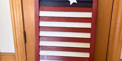 6\/20\/26 Shutter Patriotic Porch Leaner or Wall Decor
