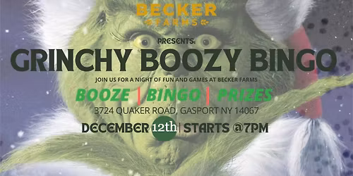 GRINCHY BOOZY BINGO
