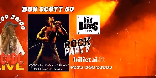 Bon Scott 80 \u2013 \u0104\u017euolas Stanevi\u010dius | Klasikinio roko naktis Vilniuje