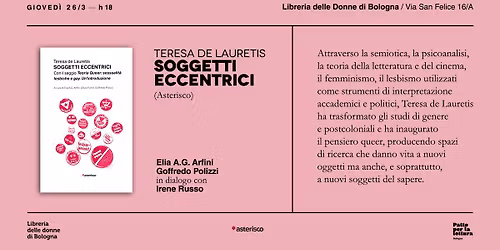 Teresa de Lauretis \/ Soggetti eccentrici 