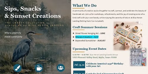 Crafty Collective - Arts & Crafts Socials