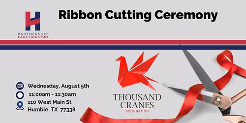 Ribbon Cutting - Thousand Cranes