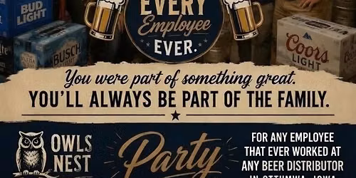 Ottumwa Beer Distributor Employee Party