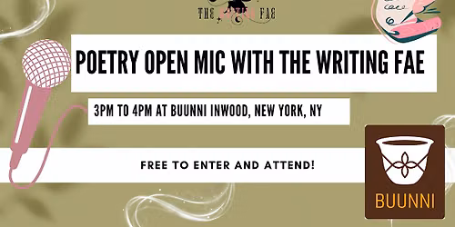 Poetry Open Mic with The Writing Fae
