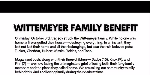 We're helping a family in need! 