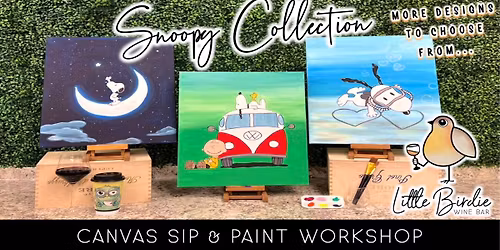 Snoopy Collection | Canvas Sip & Paint Workshop