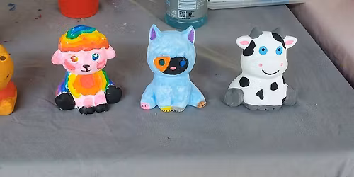 Ceramic Painting and Goat Snuggles