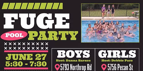 FUGE Camp Pool Parties