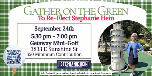 Gather on the Green - Fundraiser to Re-elect Rep. Hein