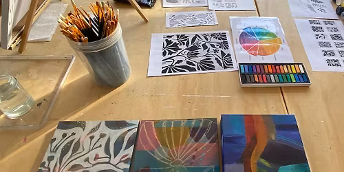 Saturday Arts Social - Mixed media layers and space with Raquel Carter