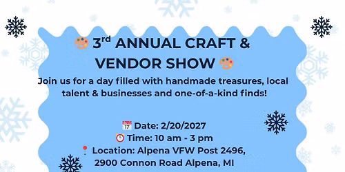 3rd Annual Ice Festival Craft & Vendor Show