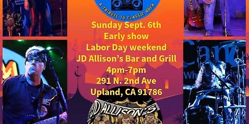 FM Station is back at JD Allison\u2019s in Downtown Upland this Labor Day Weekend-Early Show!