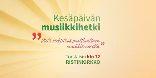 Kes\u00e4p\u00e4iv\u00e4n musiikkihetki