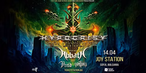 HYPOCRISY @ Joy Station, 14.04.2026