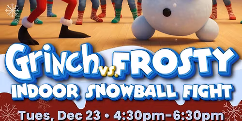 Grinch Vs Frosty Snowball Fight Skate Party