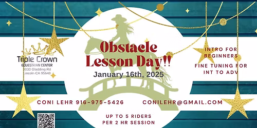 Obstacle Lesson Day!