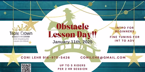Obstacle Lesson Day!