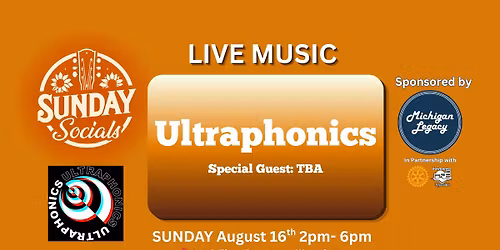 Sunday Socials Presents: Ultraphonics LIVE!